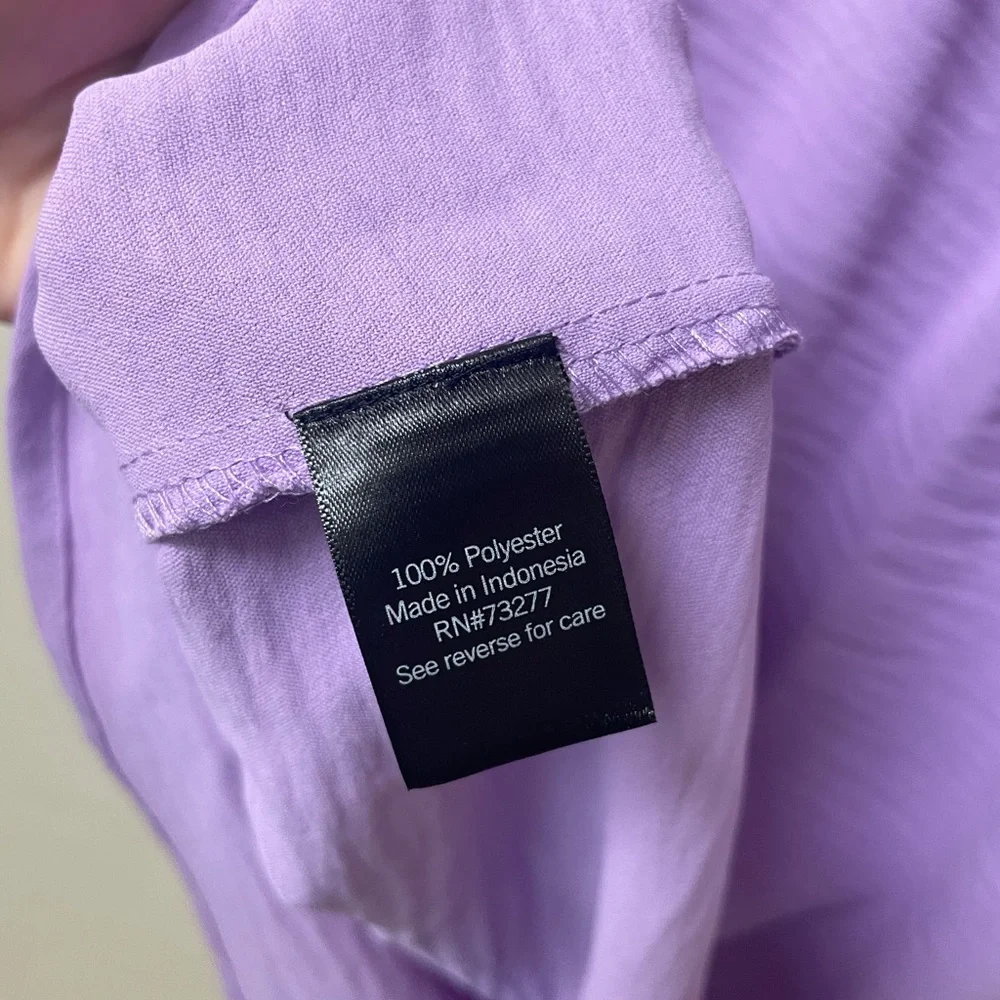 Simply Vera Vera Wang Lavender Sleeveless Blouse - Picture 6 of 7